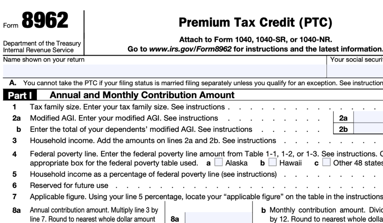 What Is Form 8962 Taxgoddess