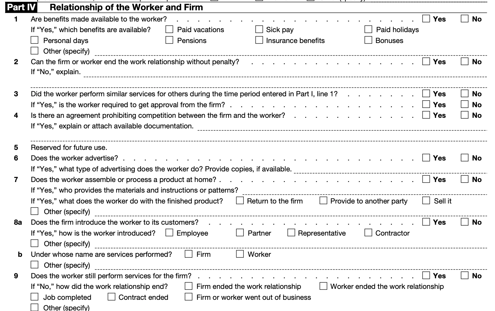Irs Form Ss 8 Printable