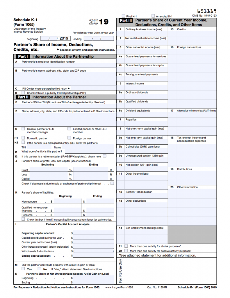 What Is Schedule K 1 Excel Capital Management