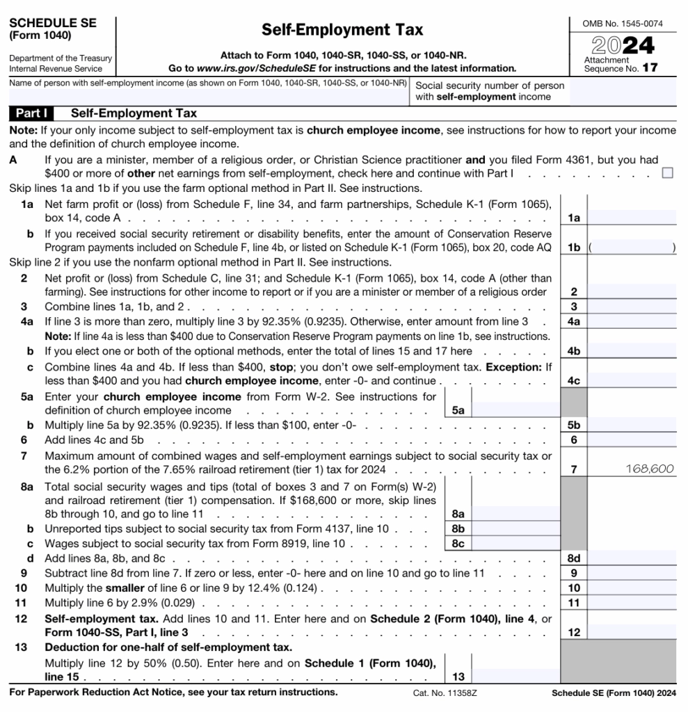 What Is Schedule SE Self Employment Tax Guide For Expats 2025