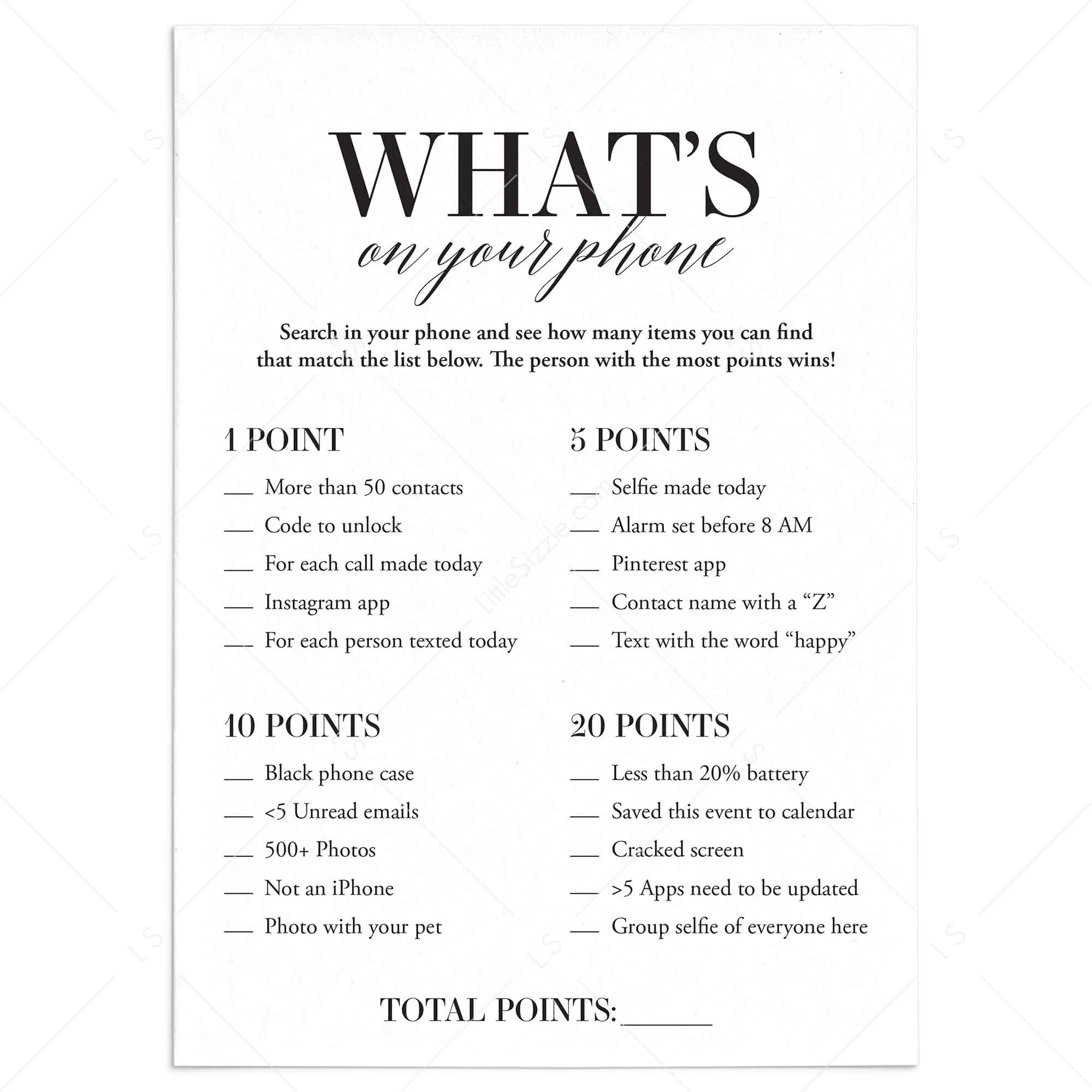 Free Printable Icebreaker Game