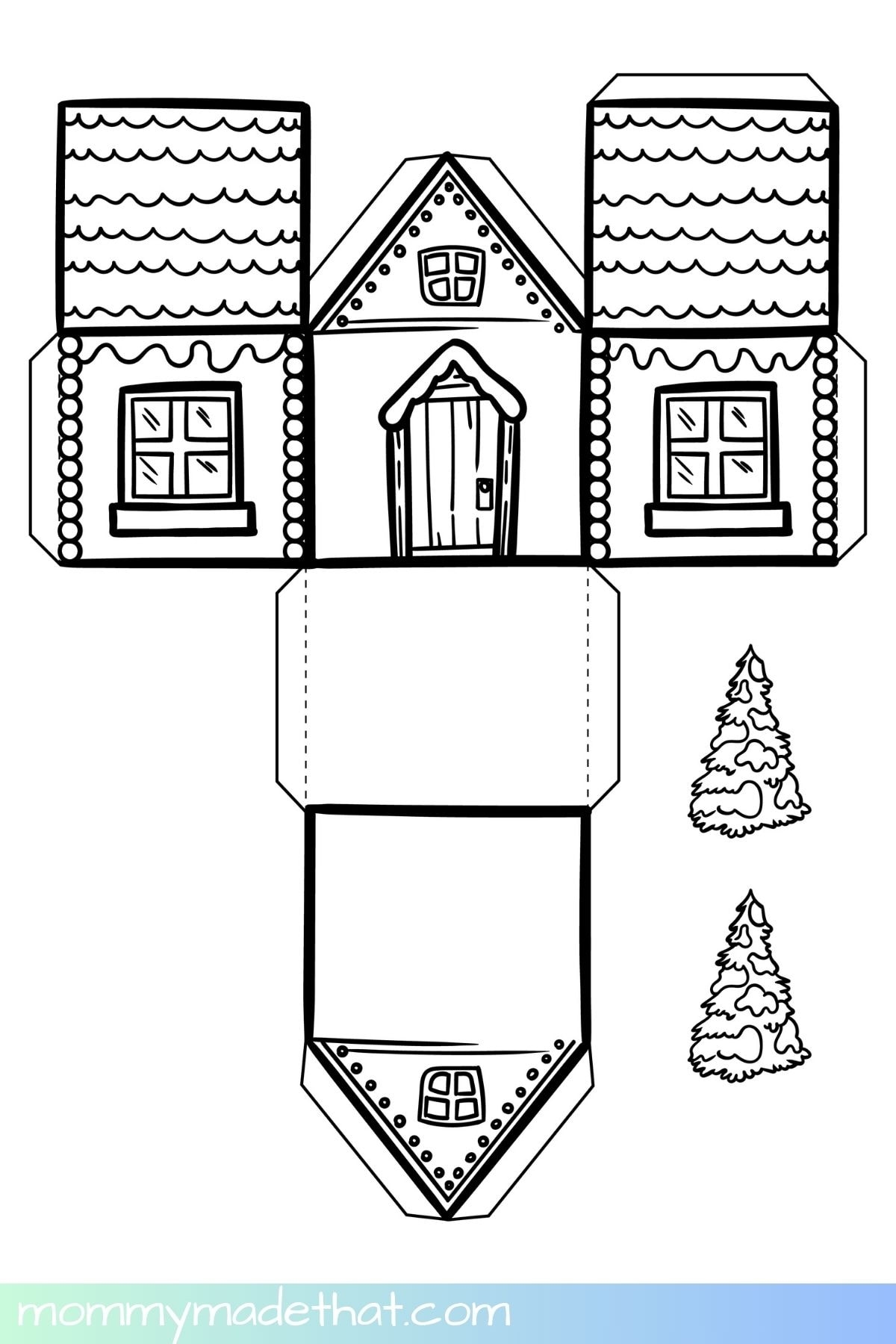 Cut Out Printable House Template