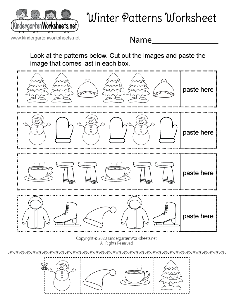 Winter Worksheet Free Printable